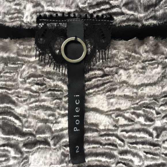 Anthropologie Poleci Faux Fur Ridged Skirt Small 2 Waist 26 - Picture 5 of 8